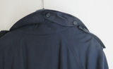 Women's Navy Burberry's Plaid Lined Trench Coat Sz 10 Long - thumbnail 12 of 14