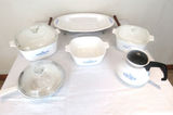 Large Lot of Sunflower Corningware Casserole Dishes - thumbnail 1 of 5