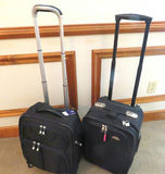 2 Small Black Samsonite Carry On Suitcases - thumbnail 6 of 8