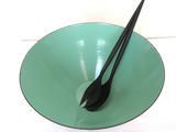 Krenit MCM Green and Black Bowl with Salad Tongs - thumbnail 2 of 6