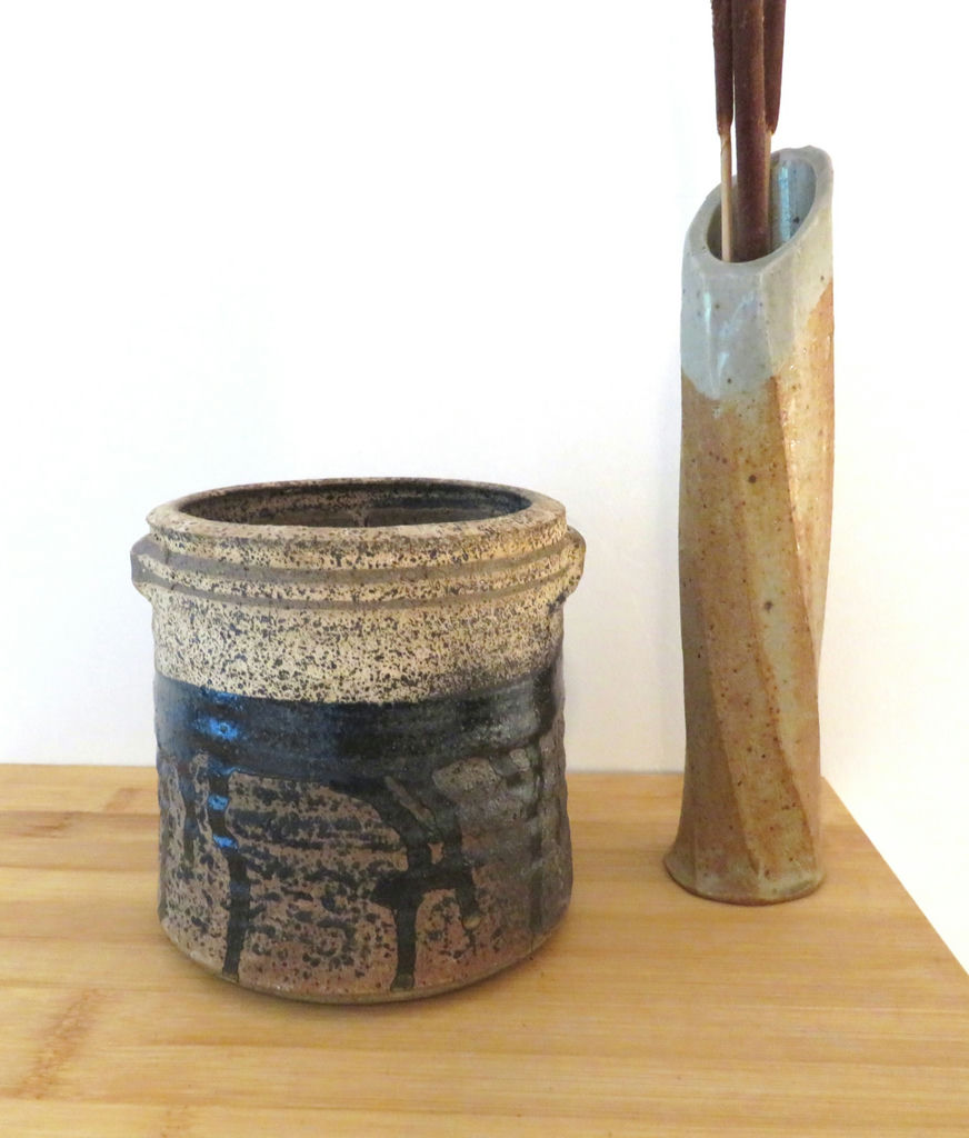 Studio Pottery Bud Vase and Small Planter Vase - image 1 of 8