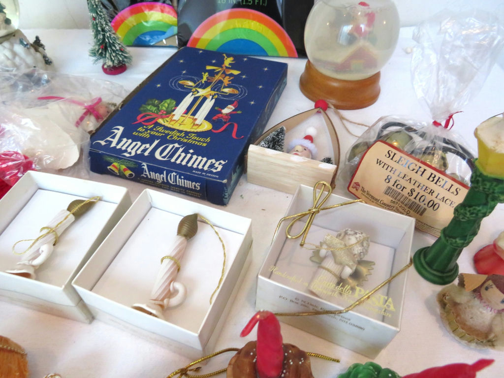 Huge Lot Christmas Decor Icicles Snow Globes Candles - image 5 of 20