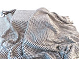 Gray/Blue and White Cashmere Throw Blanket - thumbnail 1 of 4