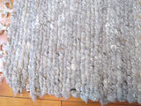 Gray Wool Fringed Throw Rug 31” x 54” - thumbnail 2 of 3