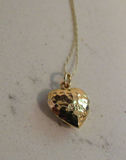 Elka 14k Gold Soldered Chain with 14k Heart Pendant - thumbnail 2 of 8