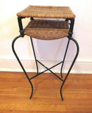 Rattan and Wrought Iron Side Table (1/2) - thumbnail 4 of 4
