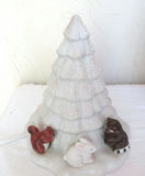 Vintage Lighted Forest Friends Ceramic Christmas Tree - thumbnail 3 of 5
