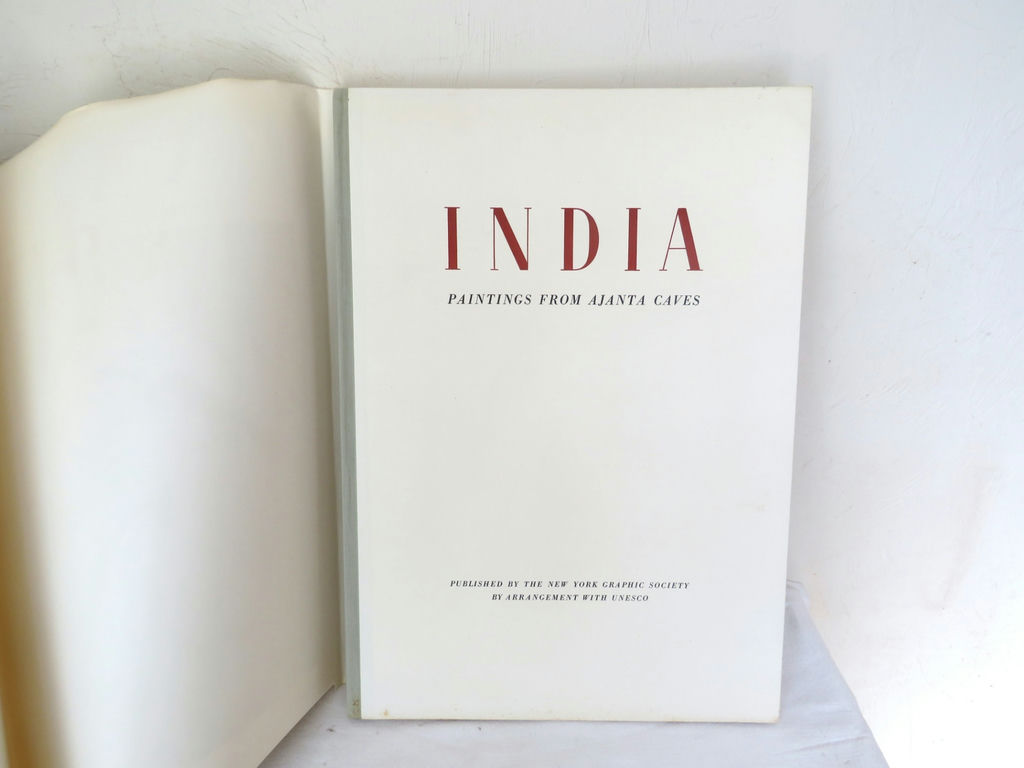 Large India Ajanta Caves Unesco Coffee Table Art Book - image 5 of 9