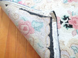 Hand-Knotted Wool Pile Small Throw Rug - thumbnail 2 of 3