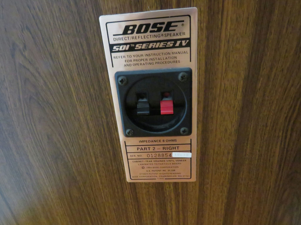 Pair of Bose 501 Series IV Speakers with Original Boxes - image 8 of 12