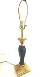 Vintage Art Nouveau Style Table Lamp Pottery and Brass Base - thumbnail 5 of 5