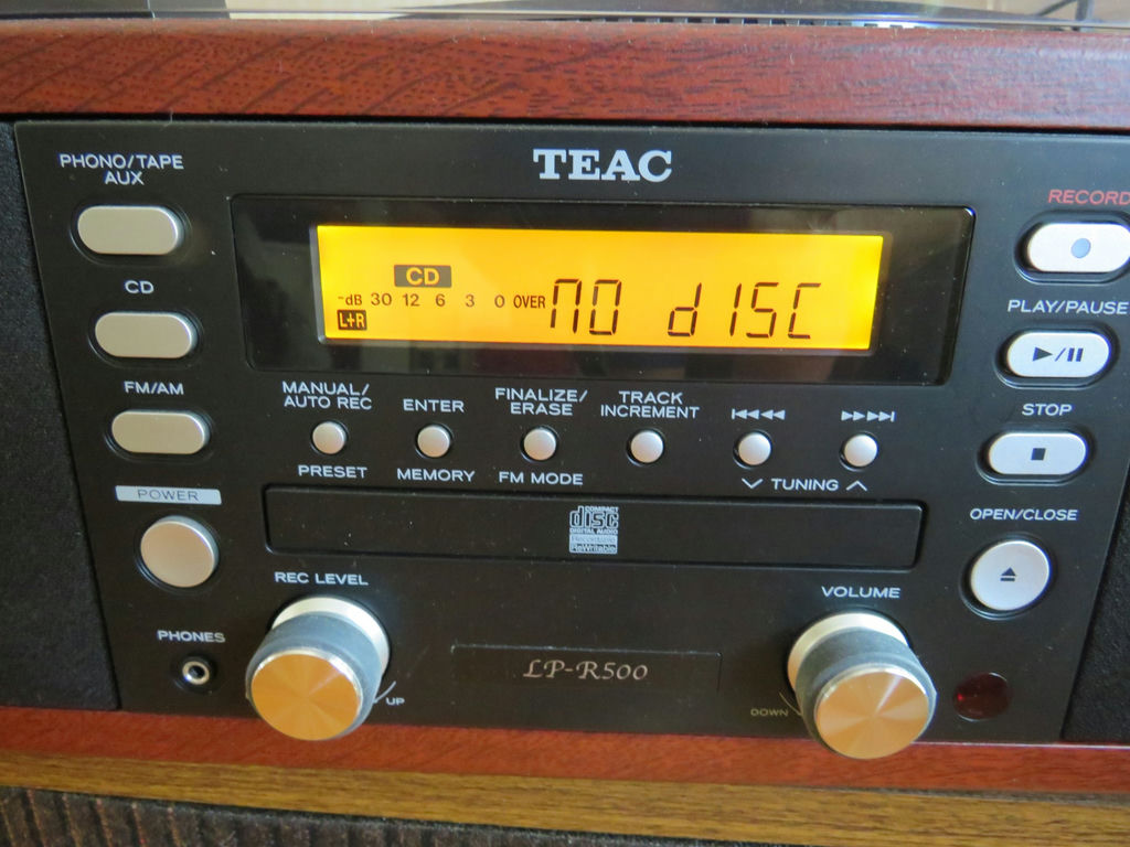 Teac Recorder System LP-R 500 with Paperwork and Remote - image 4 of 15