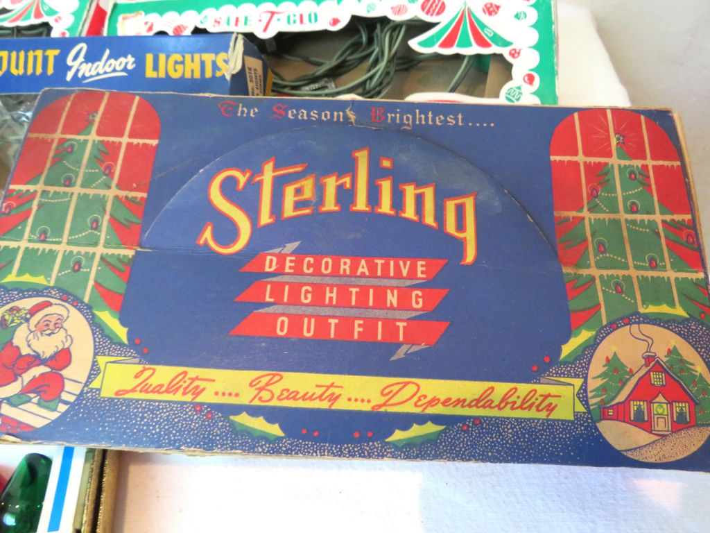 Large lot of Vintage Christmas Indoor Lights and Bulbs with Boxes - image 4 of 10