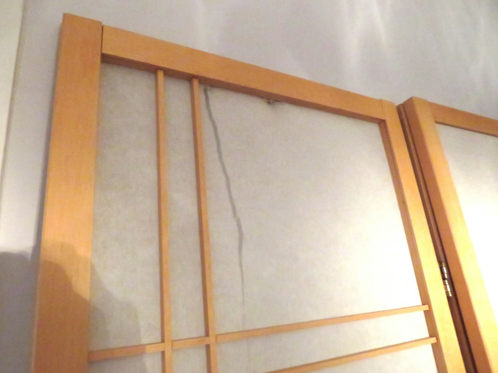 Shoji Folding Three Panel Room Screen Divider - image 5 of 6