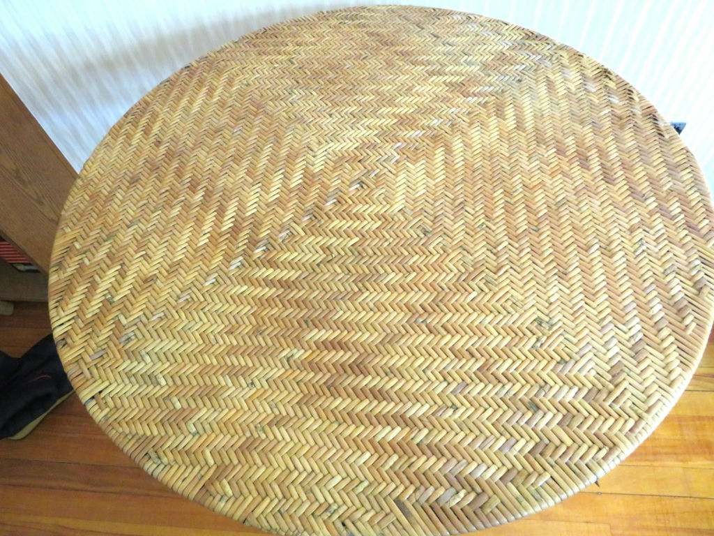 Rattan Folding Round Table 29.5” x 29” - image 4 of 5