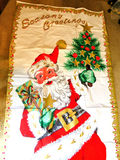 Vintage Christmas Tree and Santa Door Cover - thumbnail 2 of 3