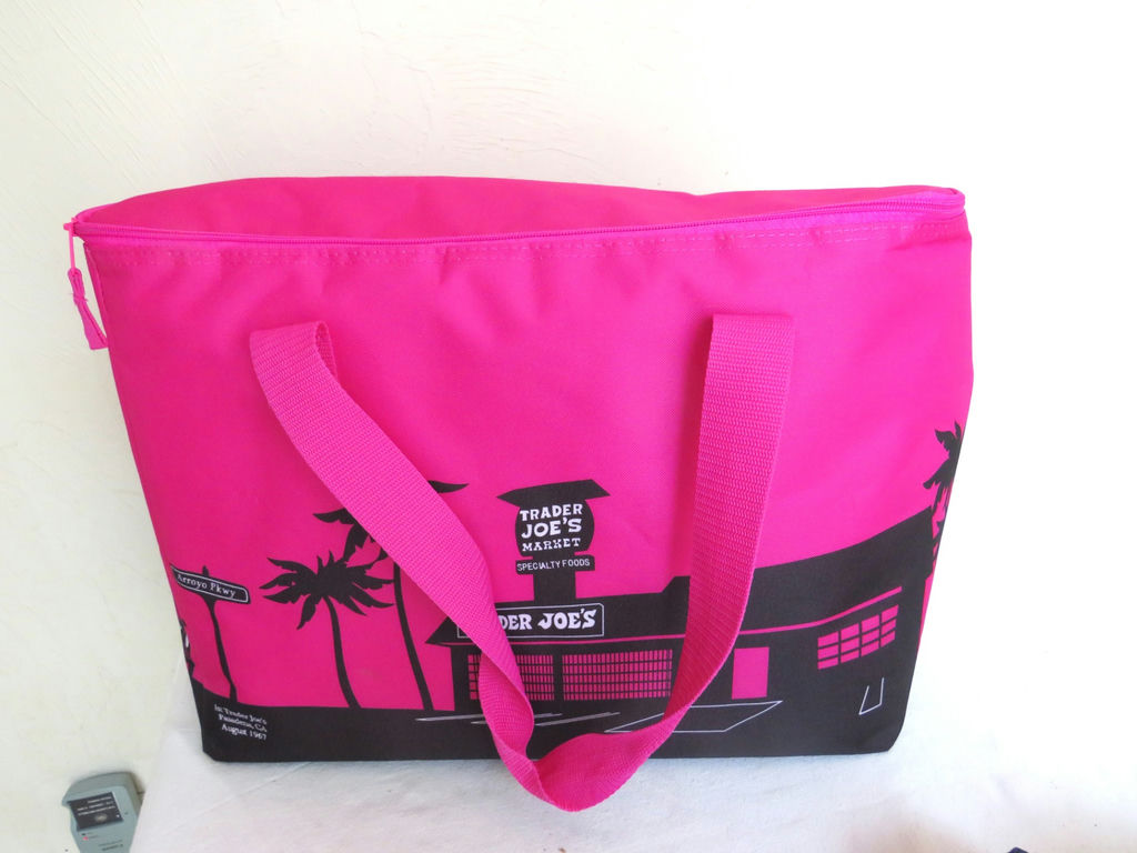 Pink Trader Joe's XL Insulated Cooler Tote - image 1 of 4