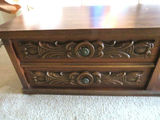 Vintage Lane Alta Vista Carved Wood 2 Drawer Coffee Table - thumbnail 3 of 7