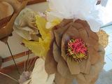 Giant Handmade Paper Flowers and Faux Flowers in vase - thumbnail 4 of 6