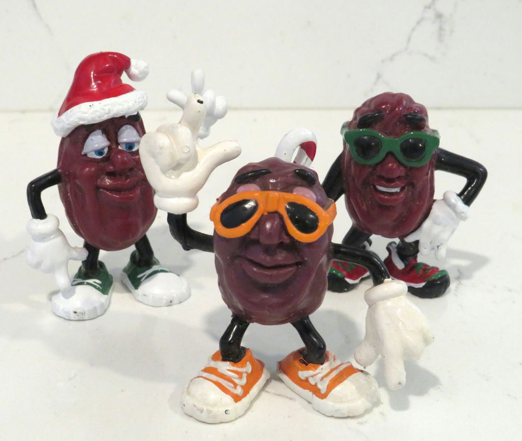 Trio of Vintage California Raisin Figures - image 2 of 6