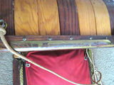 1950s Adirondack Industries 6 ft Wood Toboggan with Cushions - thumbnail 3 of 6