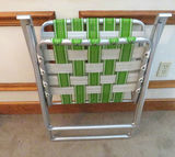 Vintage Lime Green Webbed Camp Chair - thumbnail 5 of 6