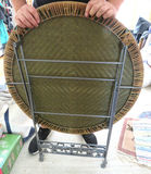 Rattan Folding Round Table 29.5” x 29” - thumbnail 5 of 5