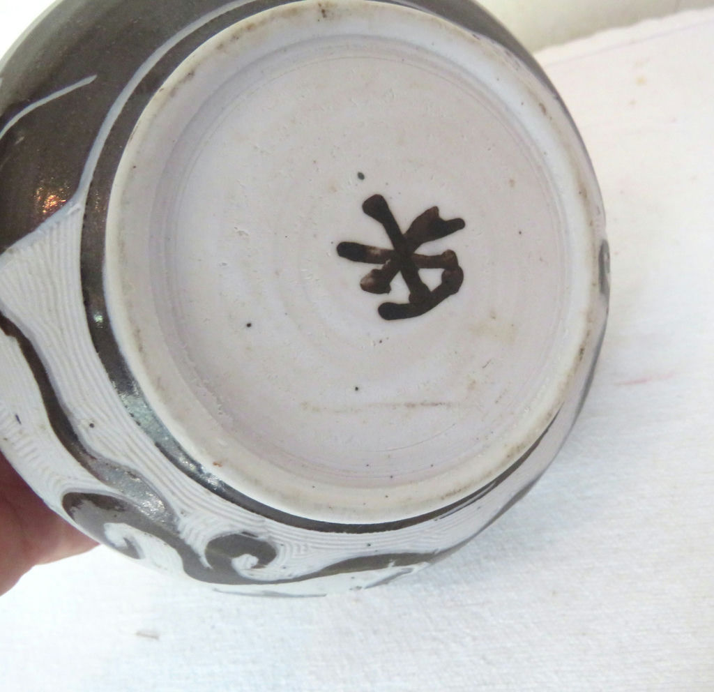 4 piece studio Pottery bowls and bell - image 8 of 10