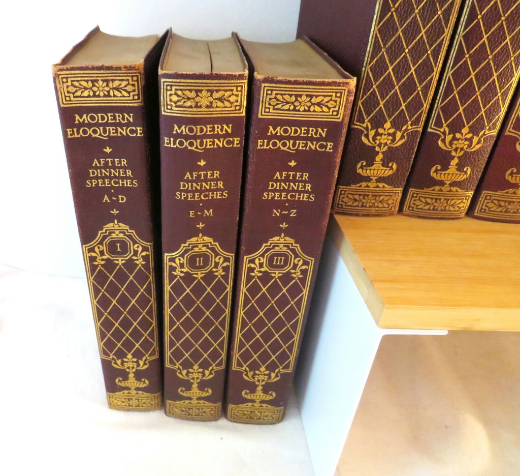 Multi Volumes of Modern Eloquence Leatherbound Books 1932 - image 4 of 6