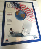 1970s USA Sailing Team Poster Sperry Top Sider Sponsor - thumbnail 2 of 4