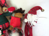 Christmas Plush Reinder Snowmen and Santas lot - thumbnail 3 of 4