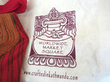 Handmade India fabric Tote Bag with Tags and Paperwork - thumbnail 3 of 6