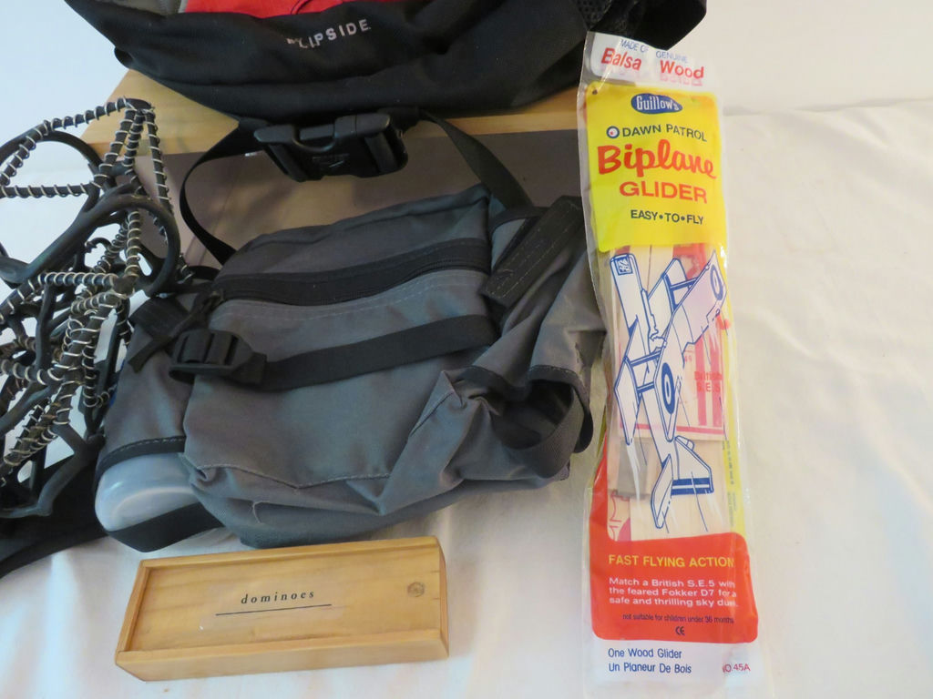 Sports Gear, Winter Cleats, Backpacks, Biplane Glider, Dominoes - image 3 of 5