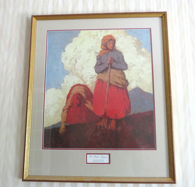 Potato Diggers Framed Print Irish Artist Paul Henry - Image 1 of 3