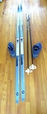 Rossignol Advantage 190 X Country Skis with Poles and Boots - Image 1 of 9
