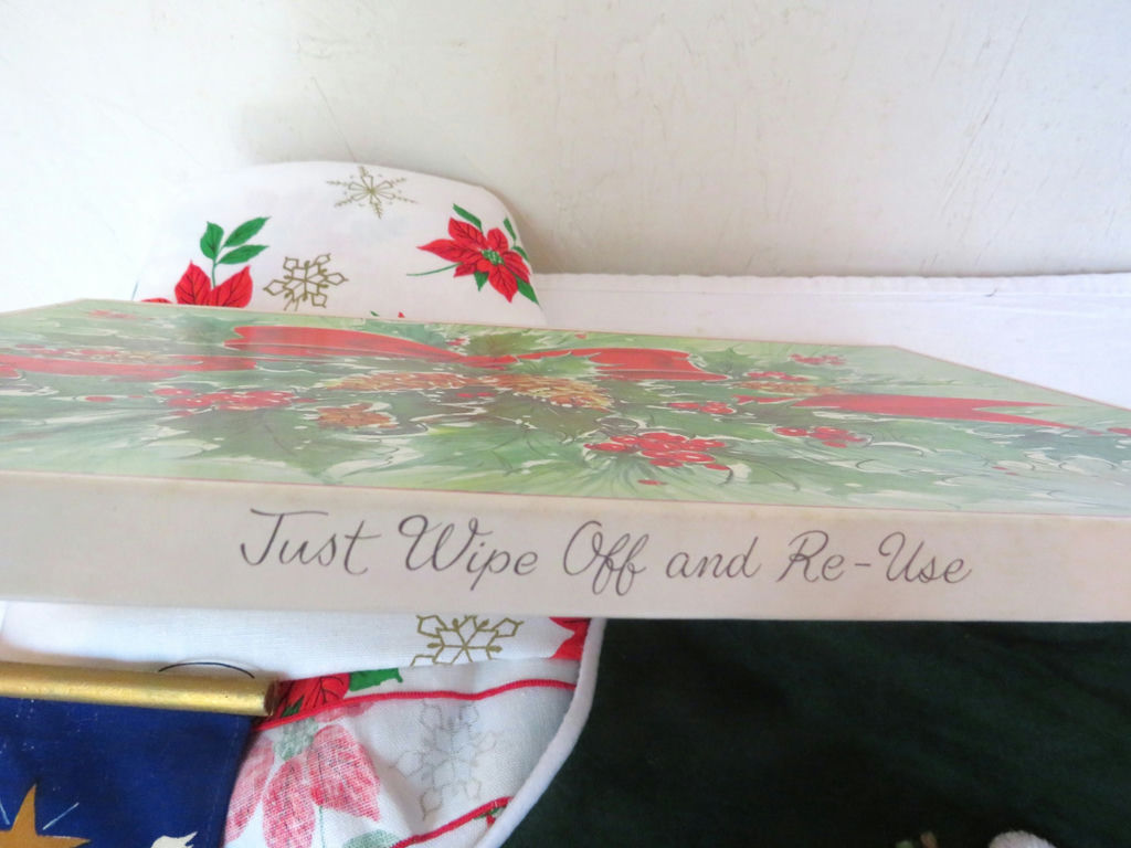 Grouping of Christmas Linens Tablecloth Placemats - image 6 of 9