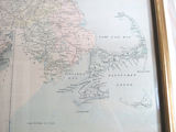 Antique Massachusetts & USA Framed Railroad Map 1898  - thumbnail 4 of 7