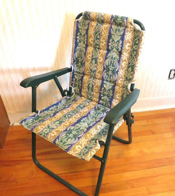 Cushioned Folding Outdoor Chair - Image 1 of 4