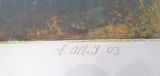 Somerville in Blue Framed Art Signed S. Albert - thumbnail 3 of 5