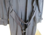 Women's Navy Burberry's Plaid Lined Trench Coat Sz 10 Long  - thumbnail 11 of 14