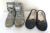LL Bean Hiking Boots and Minnetonka Slippers - thumbnail 1 of 8