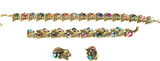 Vintage Aurora Borealis Parure Set Necklace Bracelet Earrings - thumbnail 2 of 4