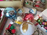Large Lot of Vintage Christmas Ornaments Glass Porcelain Santas - thumbnail 9 of 18