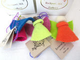 Heidi Lugers Reclaimed Wool Trio of Angel Ornaments with Boxes - thumbnail 2 of 4