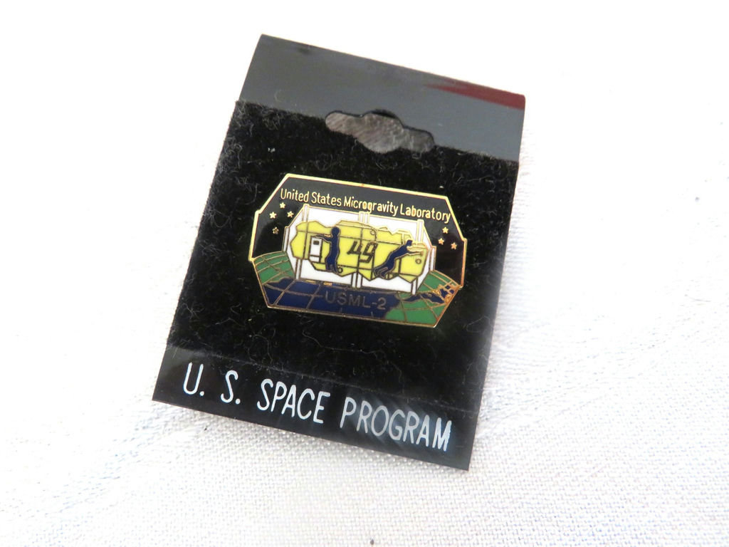 Vintage NASA Space Ephemera Cushion and Pin - image 2 of 6
