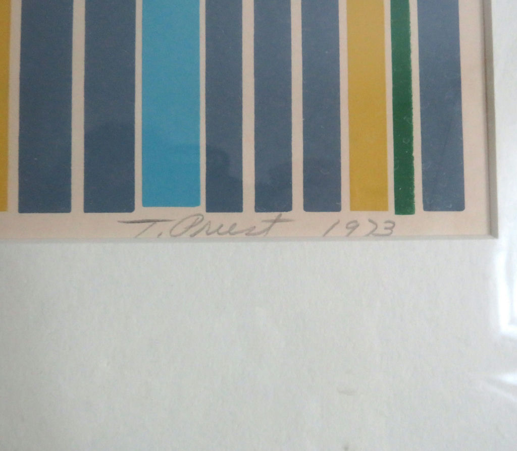 Seasonal Spectrum Framed Silkscreen Signed Terri Priest - image 5 of 5