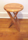 Folding Solid Wood Stool - thumbnail 1 of 4