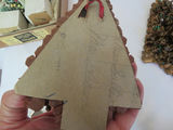 Pair of Vintage Flocked Christmas Trees and 2 Pine Cone Trees - thumbnail 6 of 6