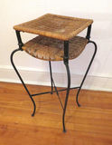 Rattan and Wrought Iron Side Table (2/2) - thumbnail 4 of 4