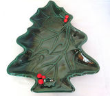 Vintage Lefton Holly Berry Tree Sleigh and Candy Dishes - thumbnail 4 of 8